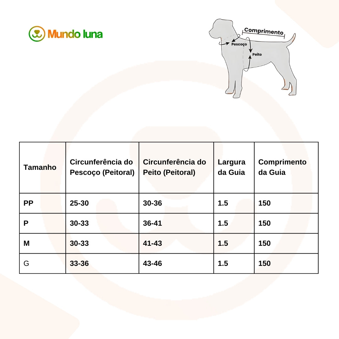 Conjunto Guia e Peitoral Peluciado Para Cães - Nibbles