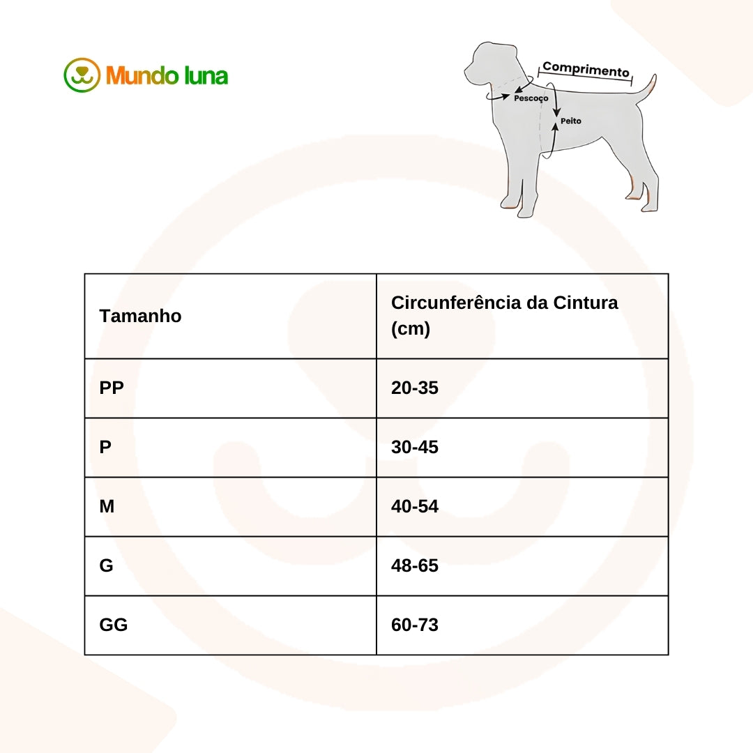 Fraldas Reutilizáveis de Alta Absorção para Pet