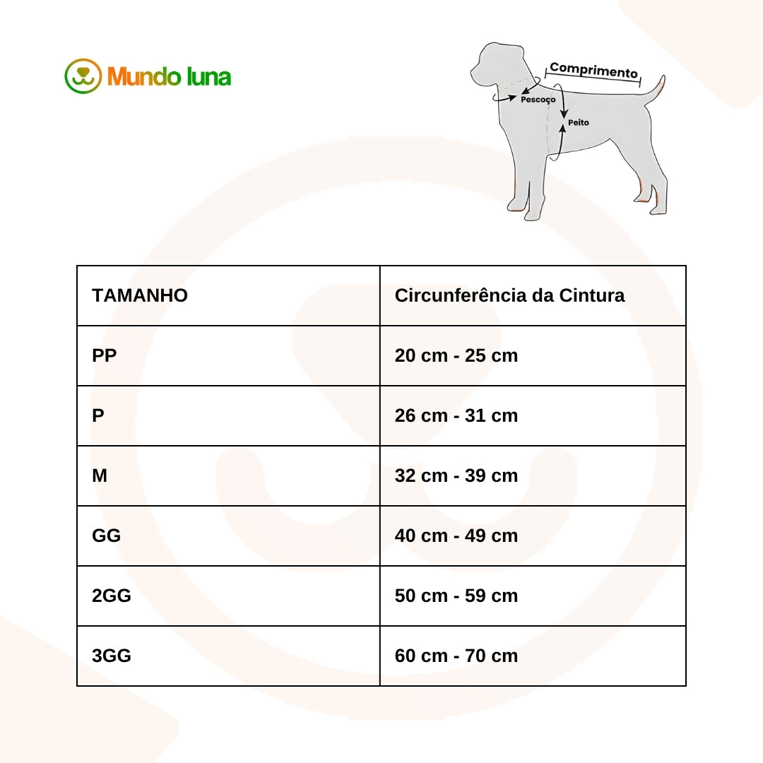 Fraldas Laváveis para Cães