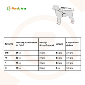 Peitoral Peluciado Com Guia Para Cães - Saur