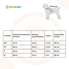 Peitoral Peluciado Com Guia Para Cães - Saur C - PEITORAL - 08