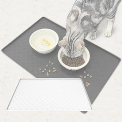 Tapete para alimentação de gatos e cães SuperPet Branco / 46X30 CM C - Tabete Comida - 01