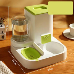 Alimentador Automático 2 em 1 para Gatos e Cães - Auto2 Verde / Comedouro e Bebedouro C - BEBE E COME - 06