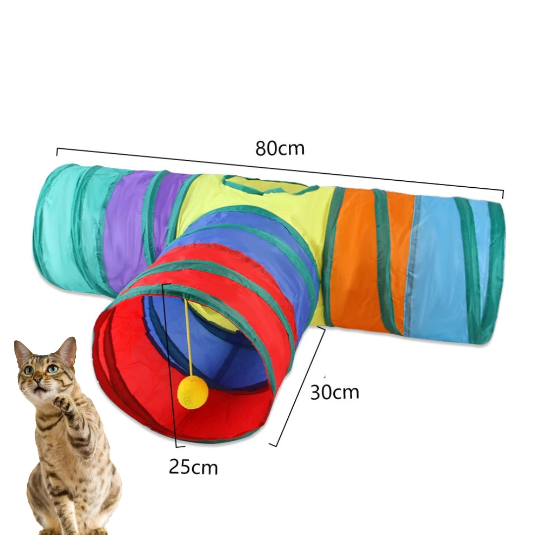 Túnel Colorido para Gatos