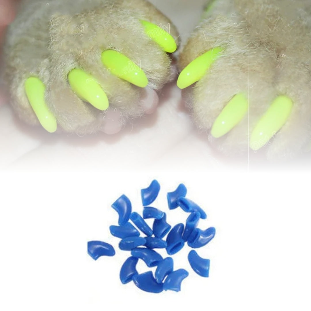 Unhas Coloridas para Gatos Anti-arranhões Azul / P A - Unhas - 01