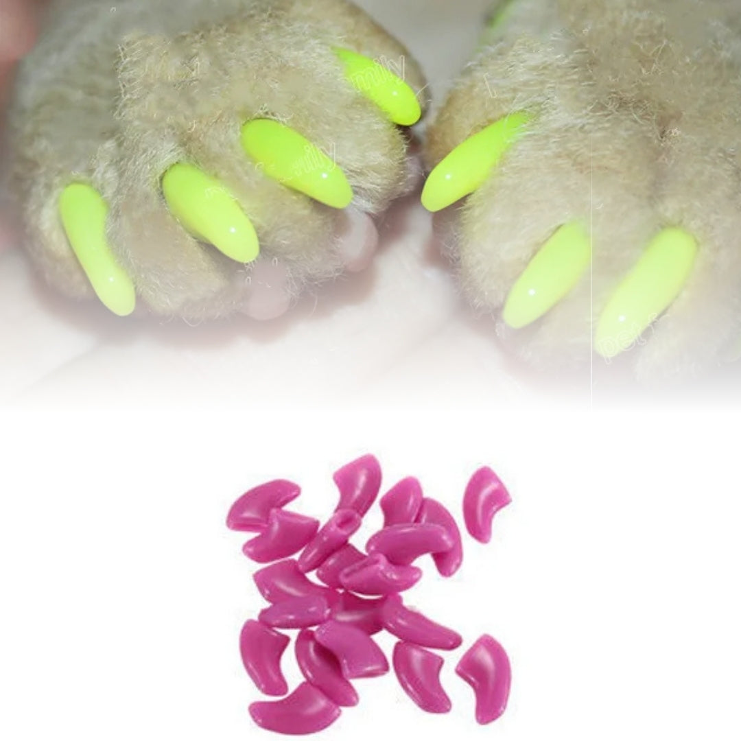 Unhas Coloridas para Gatos Anti-arranhões