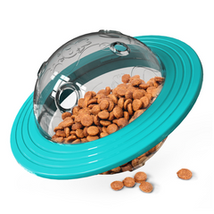 Brinquedo interativo para cães e gatos com dispenser de ração PetDisk Azul BI - 01